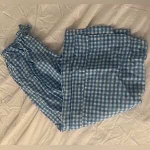 Colsie Blue and White Checkered Pajama Pants